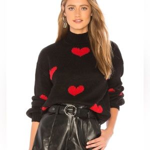 Lovers + Friends Heart Sweater